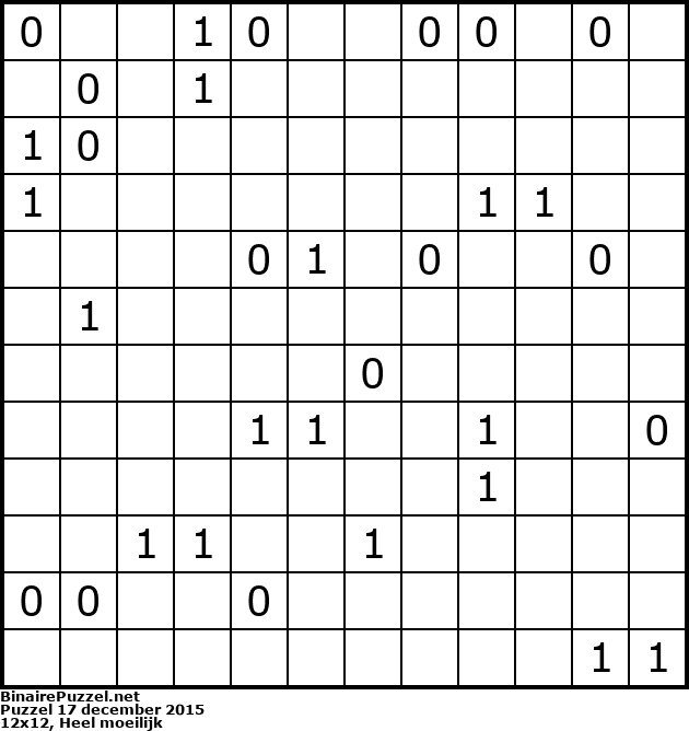 Binaire Puzzel