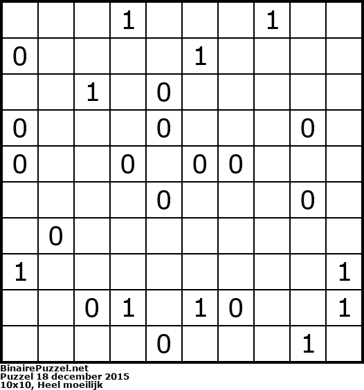 Binaire Puzzel