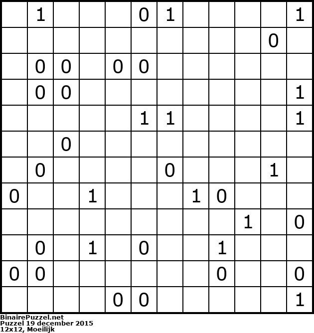 Binaire Puzzel
