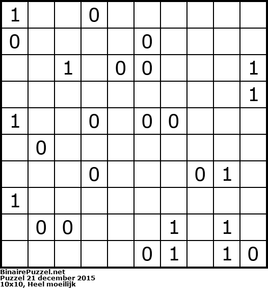 Binaire Puzzel