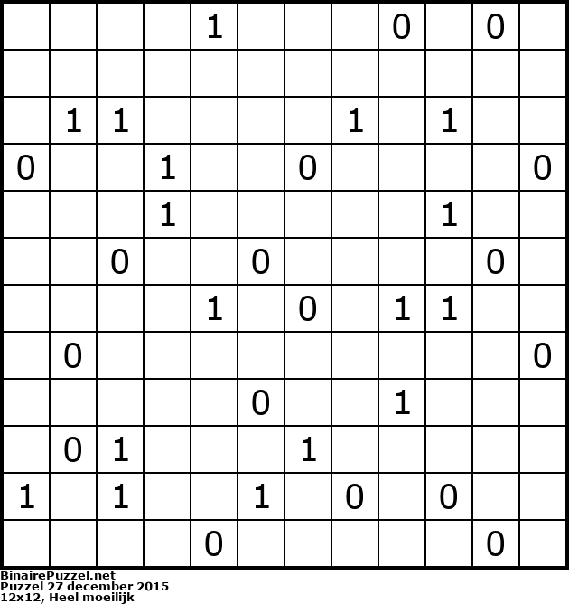 Binaire Puzzel