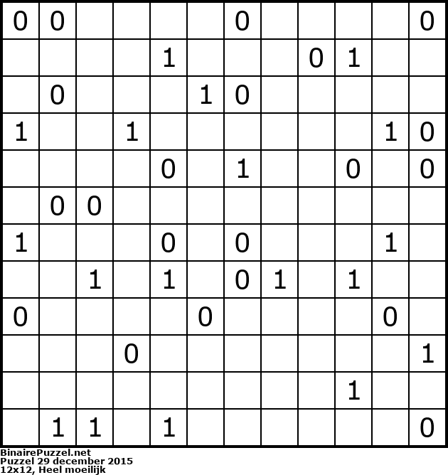 Binaire Puzzel
