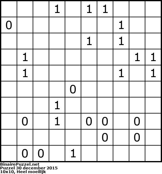 Binaire Puzzel