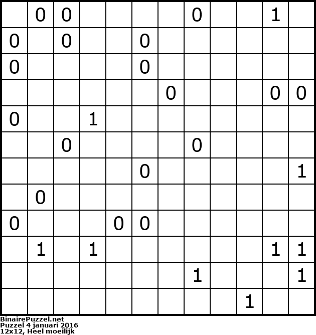 Binaire Puzzel
