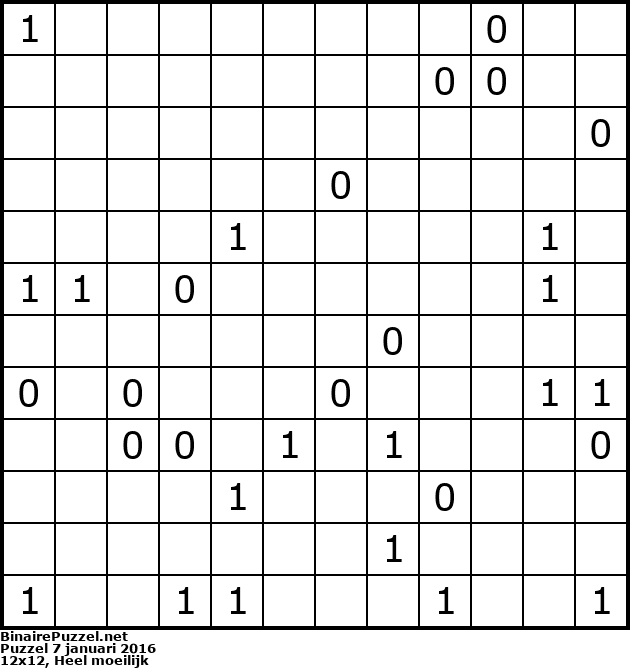 Binaire Puzzel