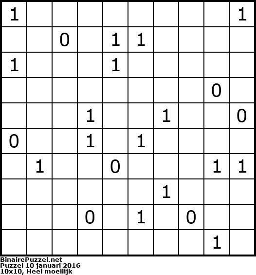 Binaire Puzzel