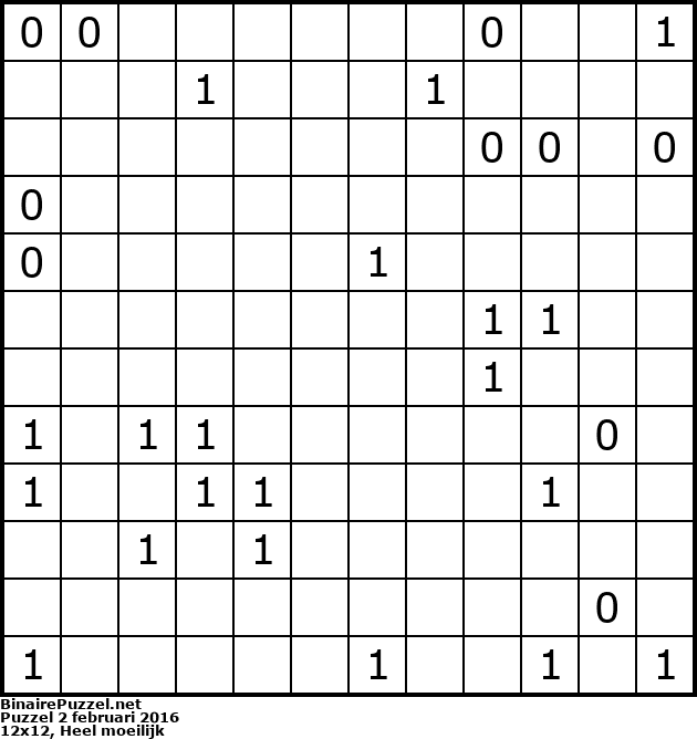 Binaire Puzzel