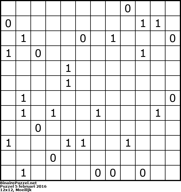 Binaire Puzzel