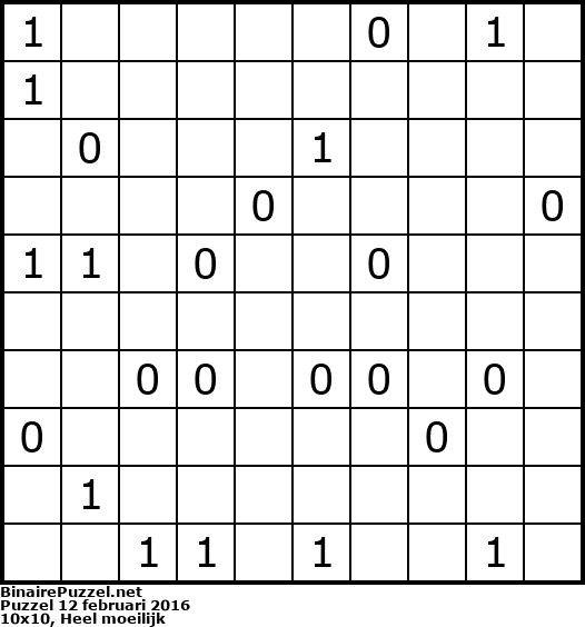 Binaire Puzzel
