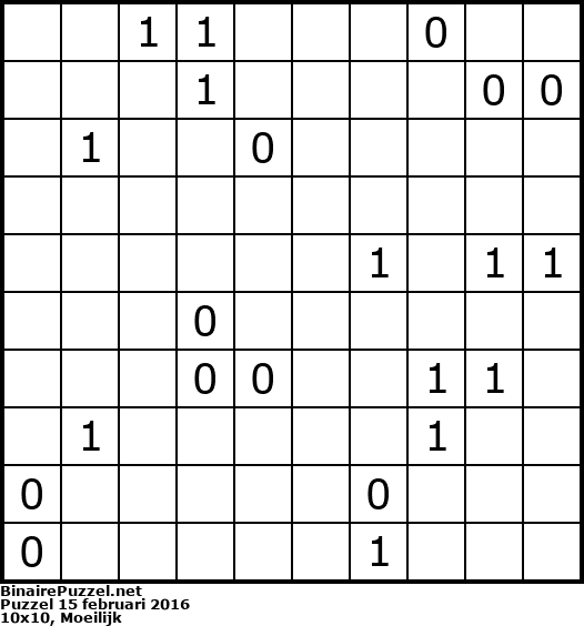 Binaire Puzzel
