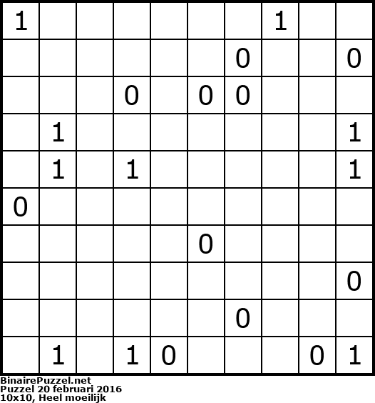 Binaire Puzzel