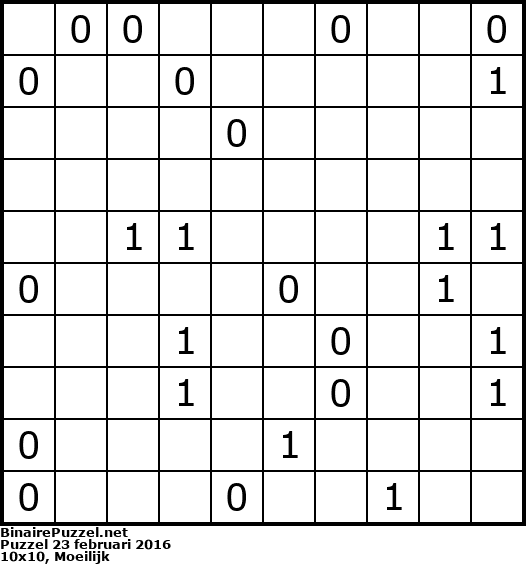 Binaire Puzzel