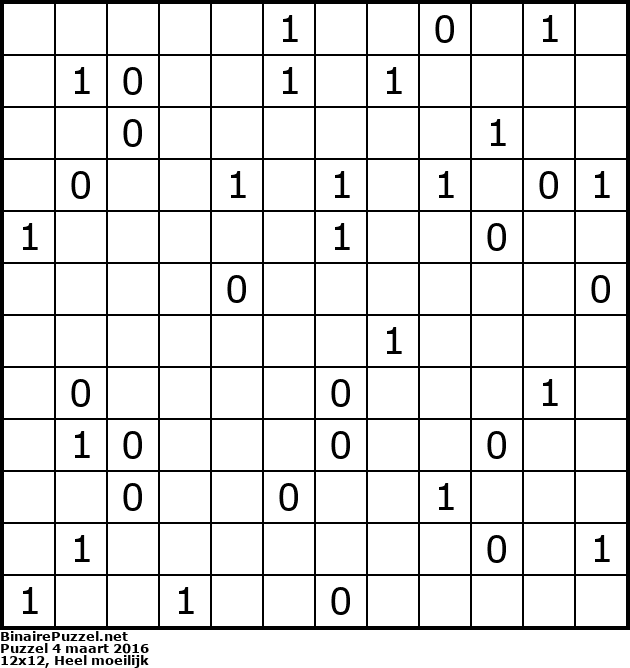 Binaire Puzzel