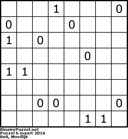Binaire Puzzel