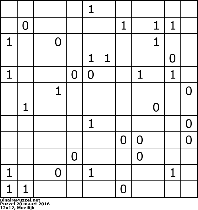 Binaire Puzzel