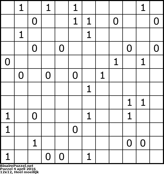 Binaire Puzzel