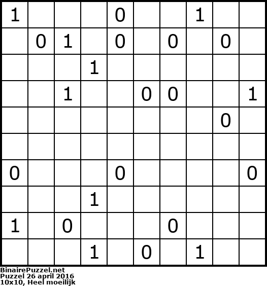 Binaire Puzzel