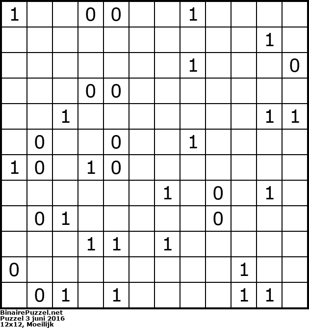 Binaire Puzzel