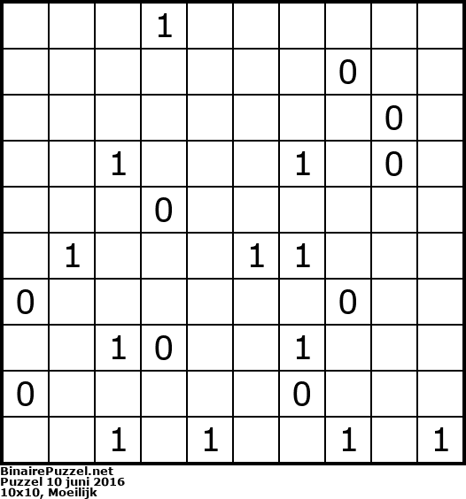 Binaire Puzzel