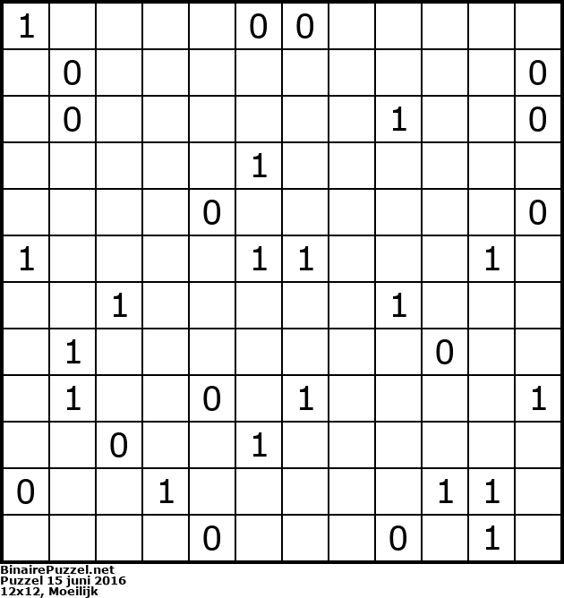 Binaire Puzzel