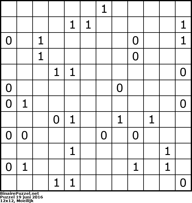 Binaire Puzzel