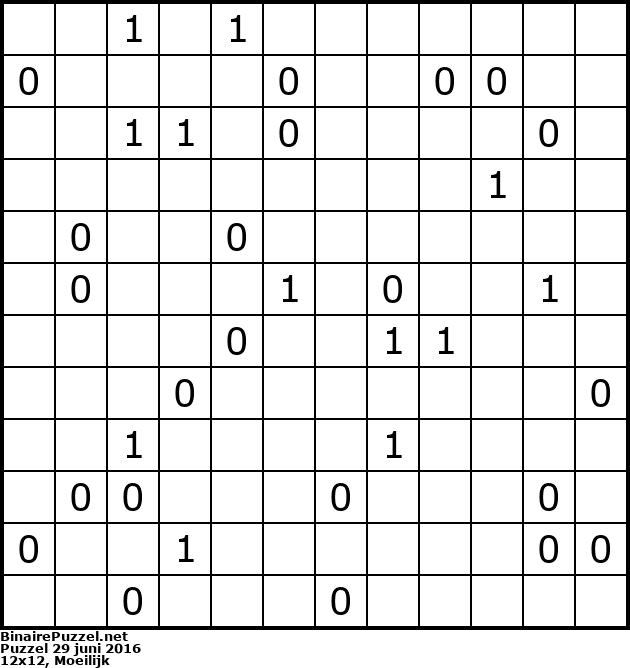 Binaire Puzzel