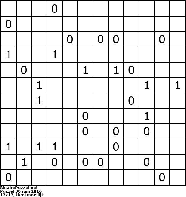 Binaire Puzzel