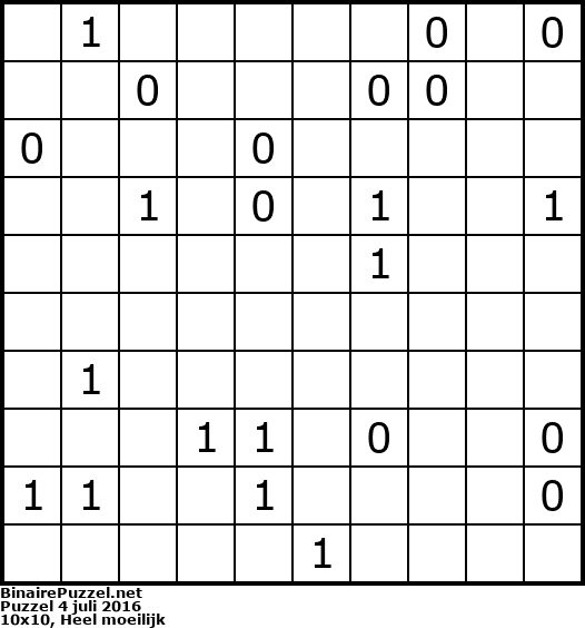 Binaire Puzzel