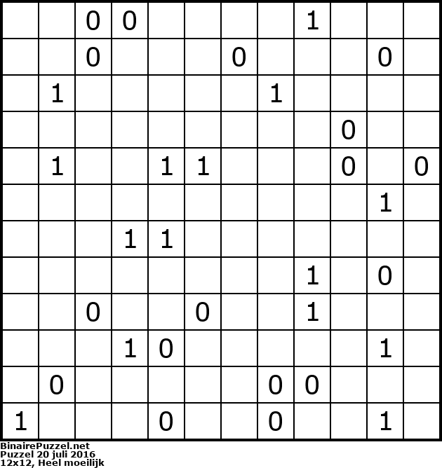 Binaire Puzzel