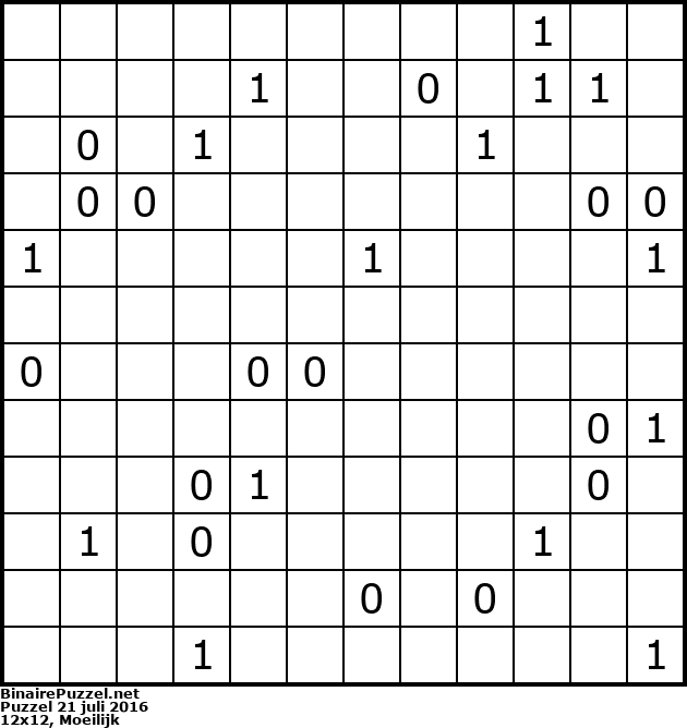 Binaire Puzzel