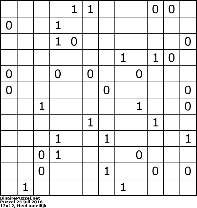 Binaire Puzzel