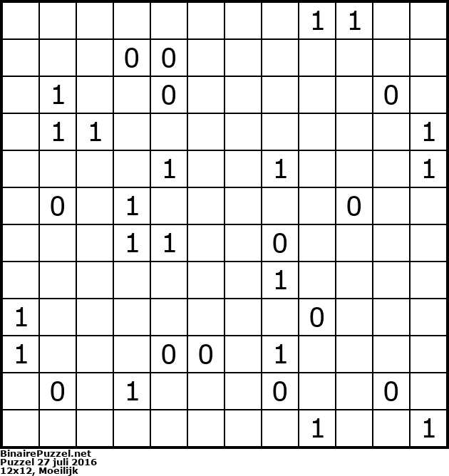 Binaire Puzzel