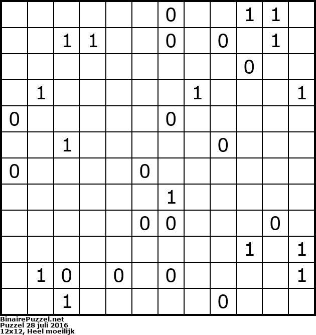 Binaire Puzzel
