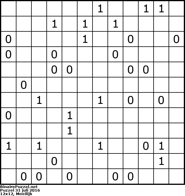 Binaire Puzzel