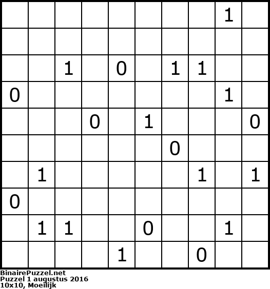 Binaire Puzzel