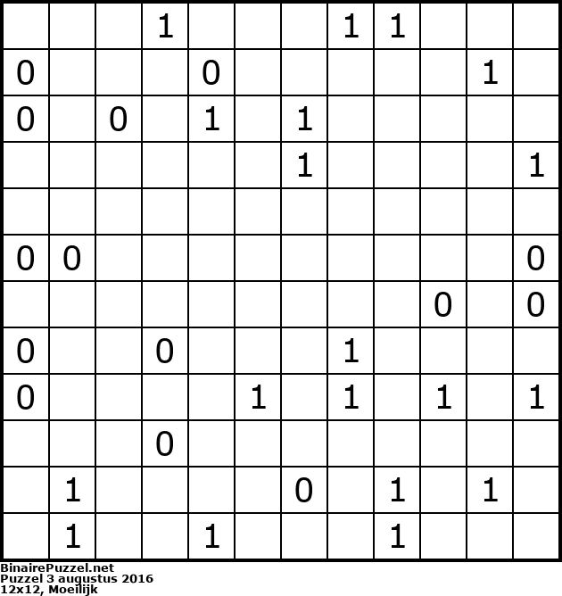 Binaire Puzzel