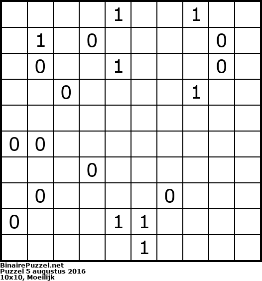 Binaire Puzzel