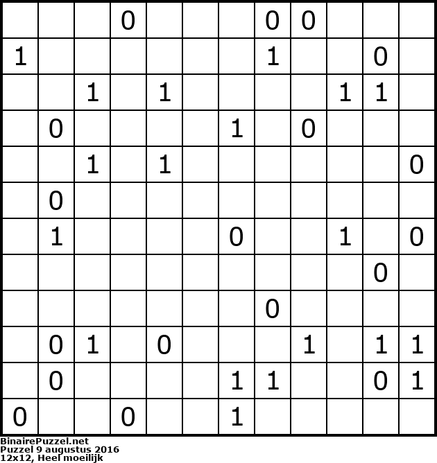 Binaire Puzzel