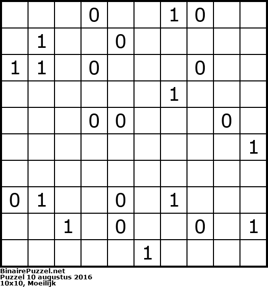Binaire Puzzel
