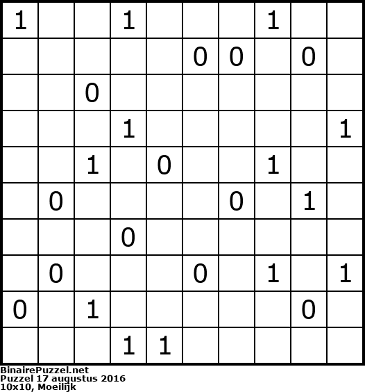 Binaire Puzzel