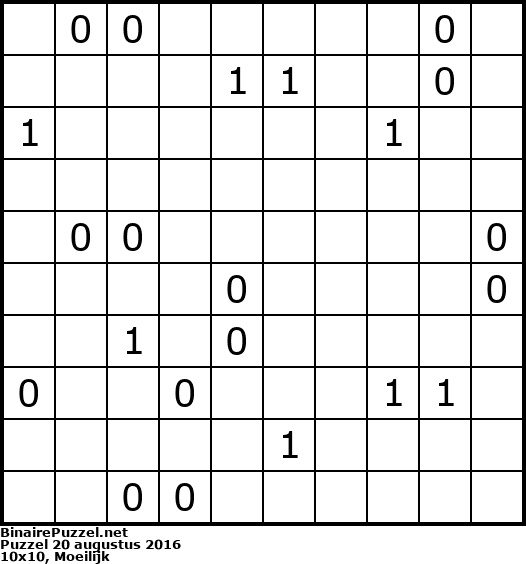 Binaire Puzzel