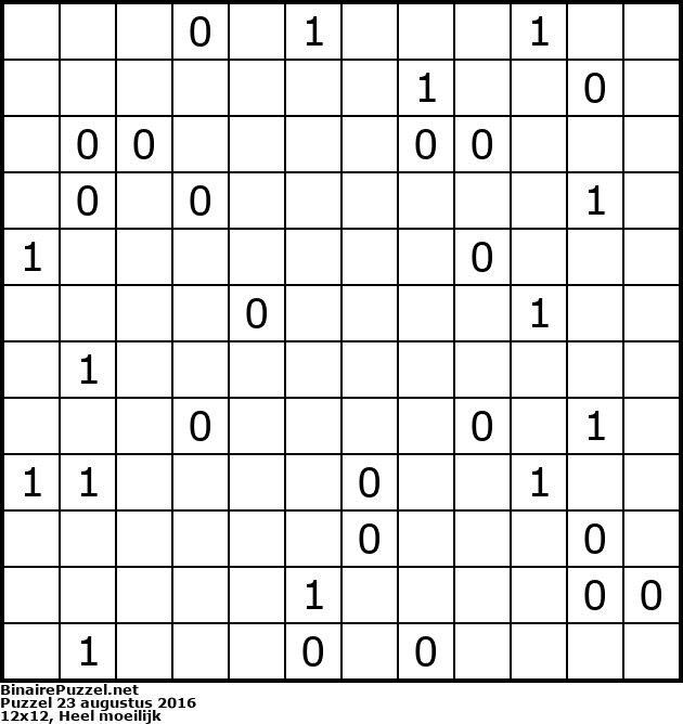 Binaire Puzzel