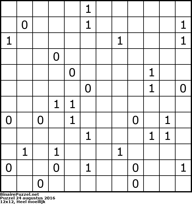 Binaire Puzzel