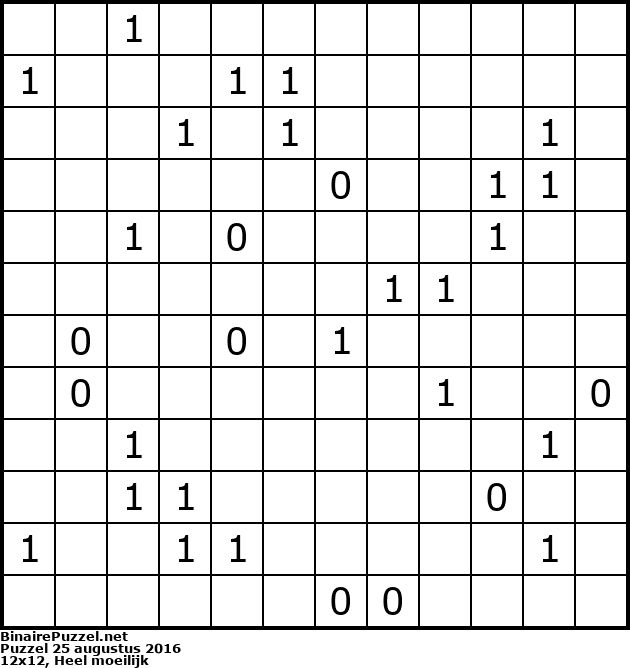Binaire Puzzel