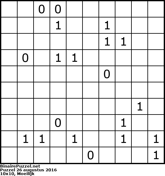 Binaire Puzzel