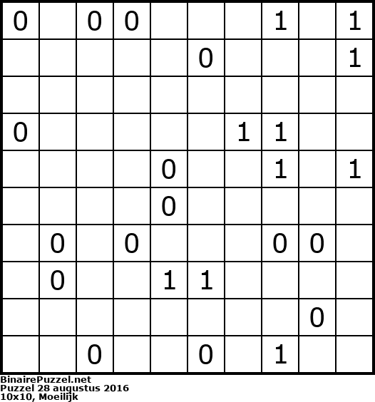 Binaire Puzzel
