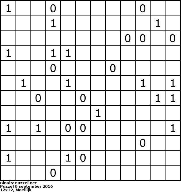 Binaire Puzzel