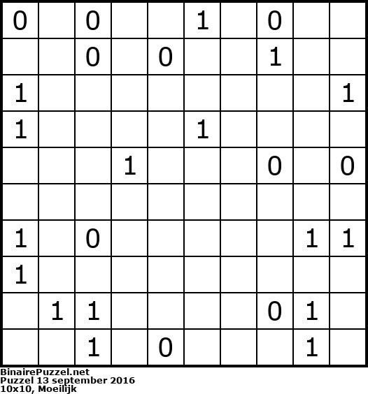 Binaire Puzzel