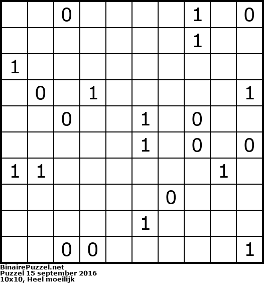 Binaire Puzzel