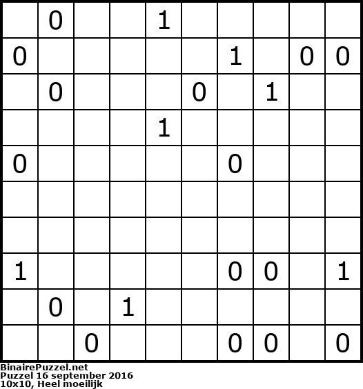 Binaire Puzzel